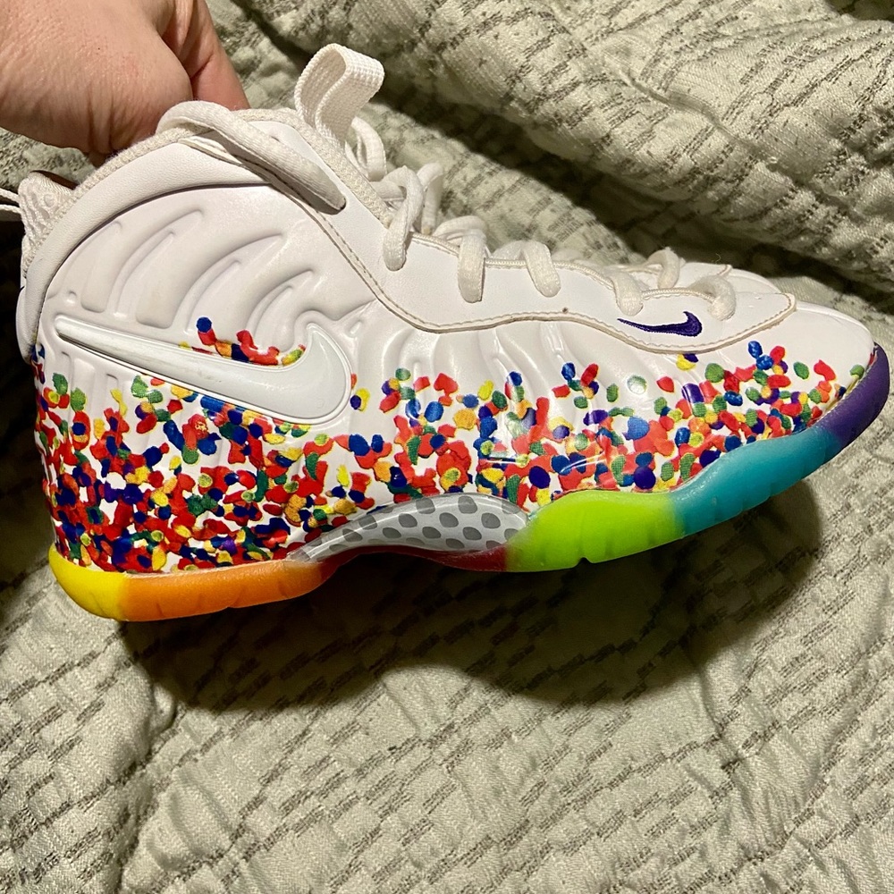 Nike fruity pebbles foamposite shoes